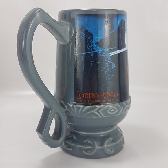 Vintage 2001 Lord of the Rings Fellowship of the Ring Mug Teacup Stein Tolkien - Picture 5 of 16